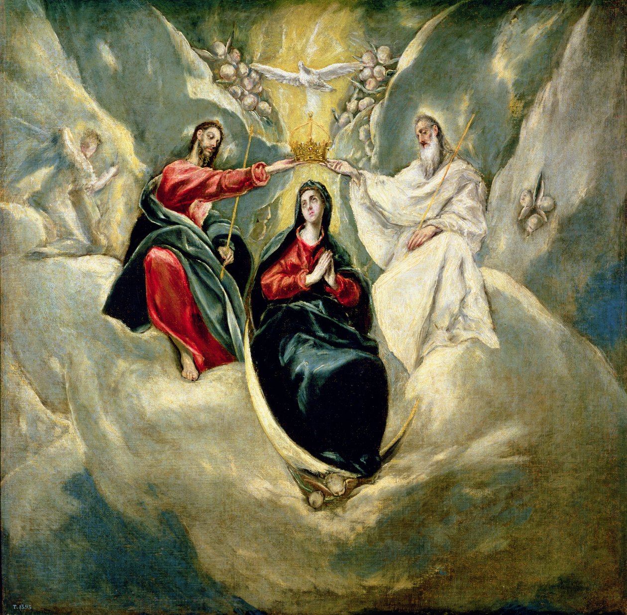Jomfruens kroning, c.1591-92 af El Greco