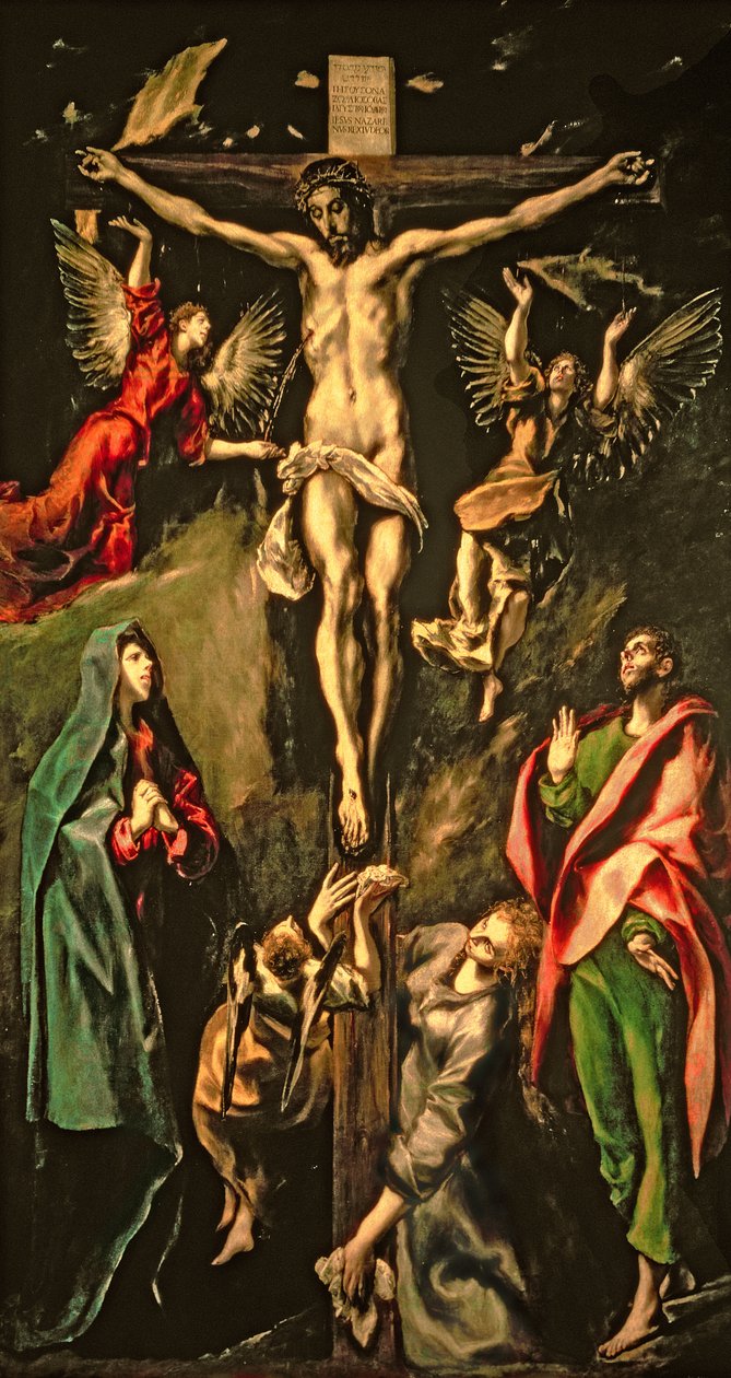 Korsfæstelsen, ca. 1584-1600 af El Greco