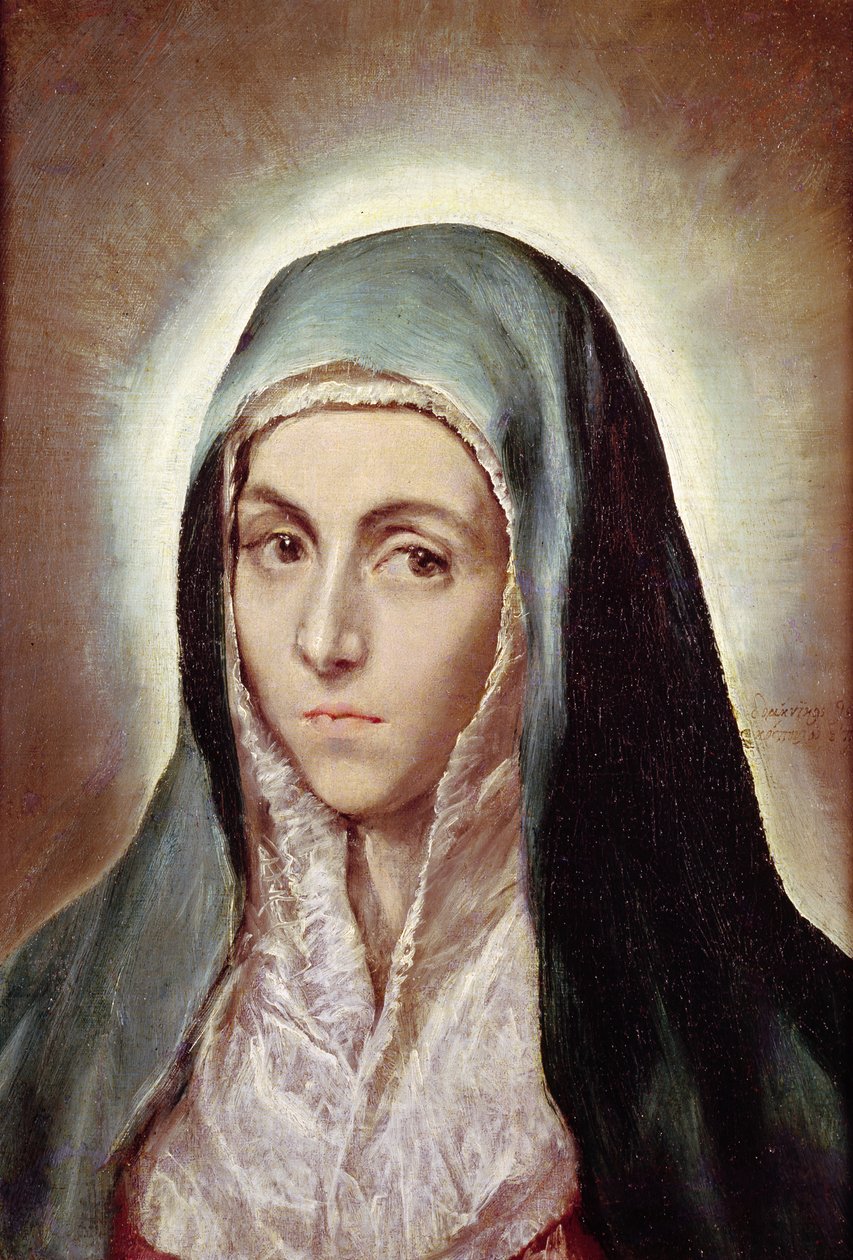 Jomfru Maria, 1595-1600 af El Greco