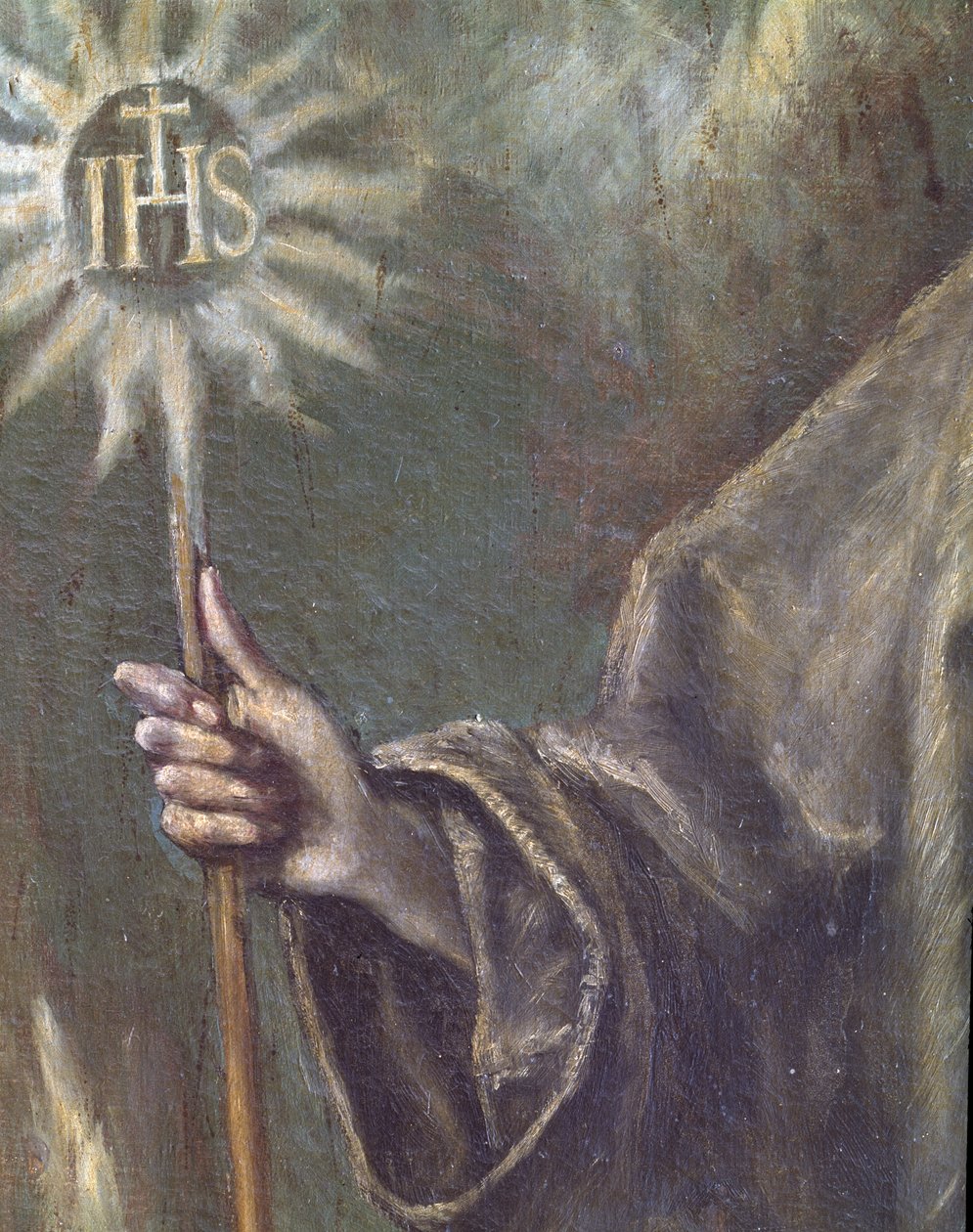 Detalje fra San Bernardino da Siena af El (1541 1614) Greco