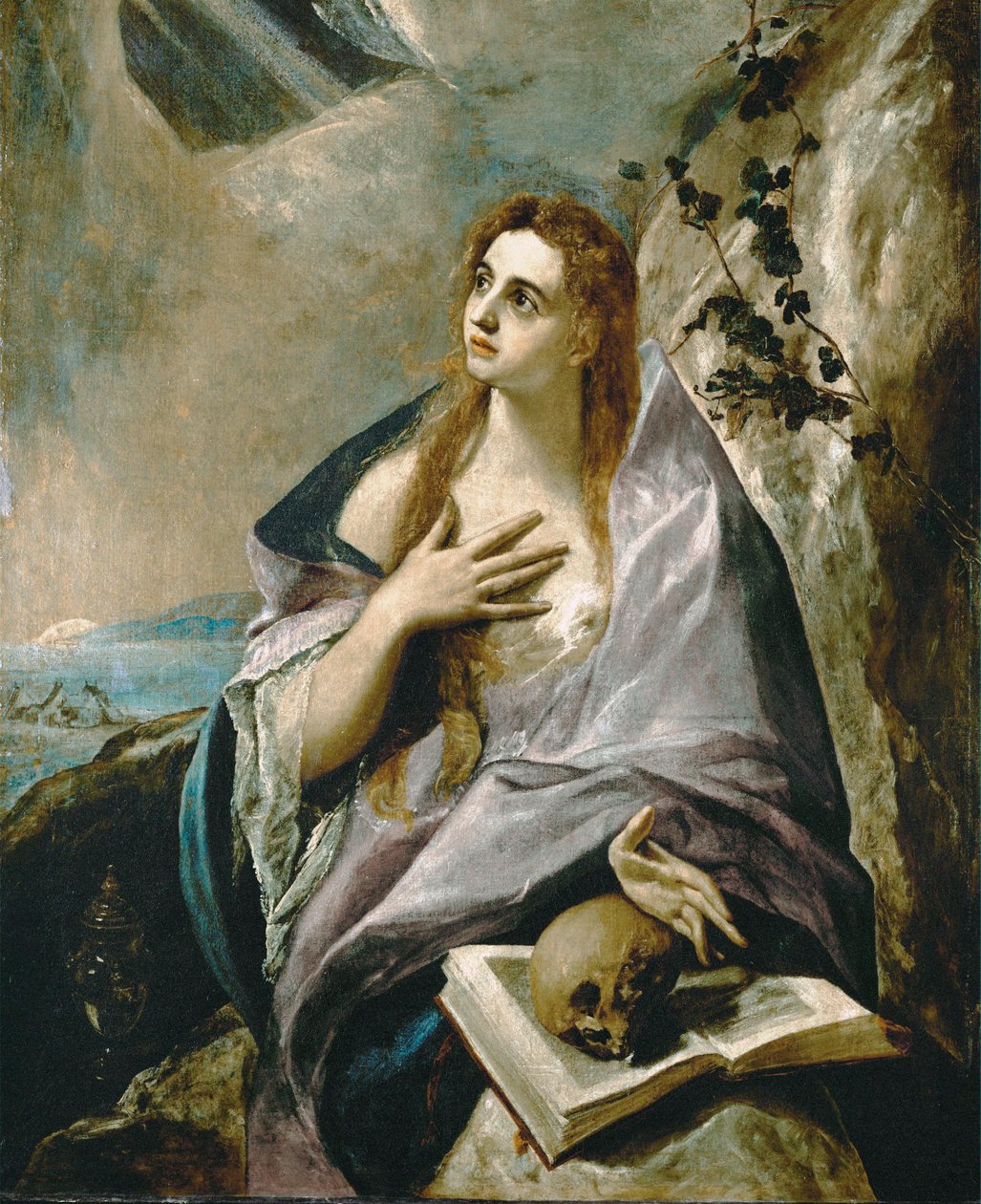 Maria Magdalena (maleri på lærred) af El (1541-1614) Greco