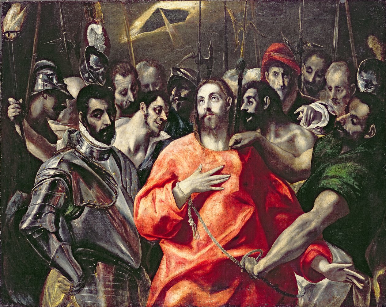 Afklædningen af Kristus (olie på lærred) af El (1541 1614) Greco