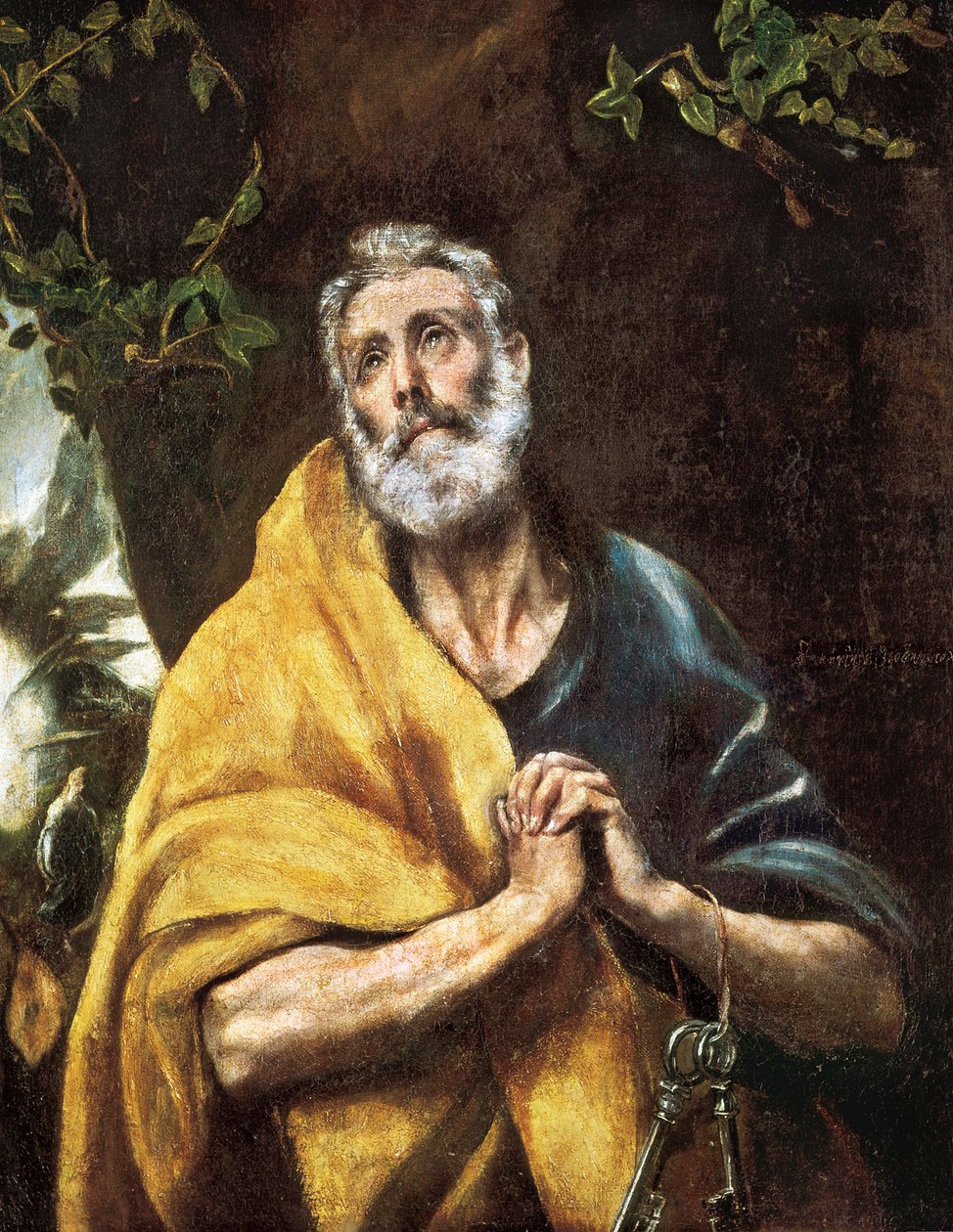 "The Tears of Saint Peter", ca. 1594-1604 (olie på lærred) af El Greco