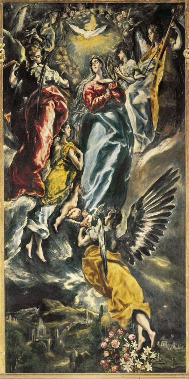 Jomfruen af den ubesmittede undfangelse af El (1541 1614) Greco