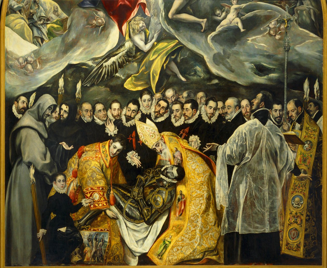 Begravelsen af greven af Orgaz af El (1541-1614) Greco