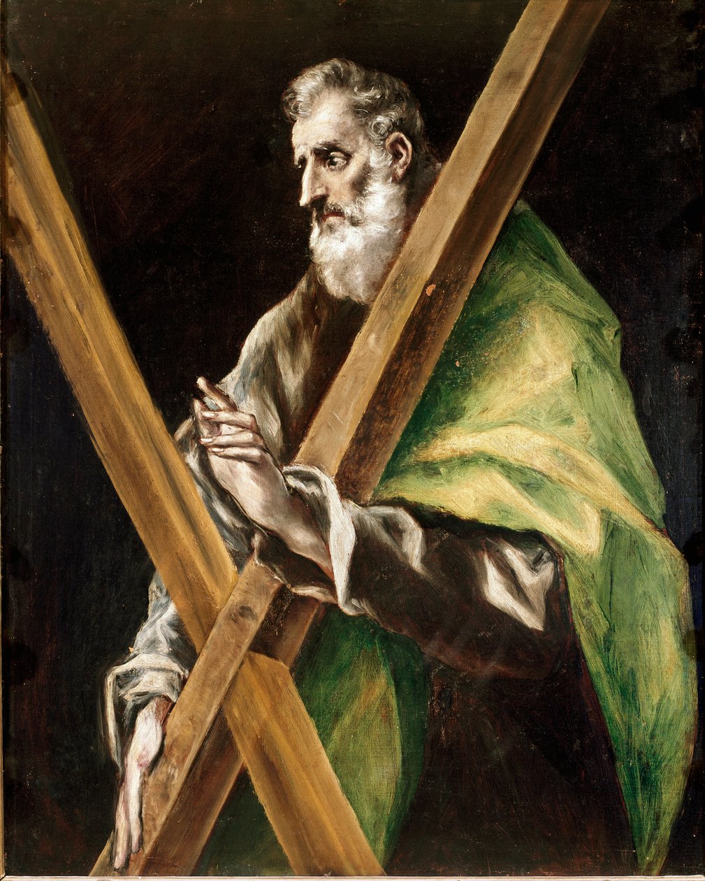 Apostolat for katedralen i Toledo: Sankt Andre Apotra. Maleri af Domenikos Theotokopoulos dit El Greco (1540-1614) af El Greco