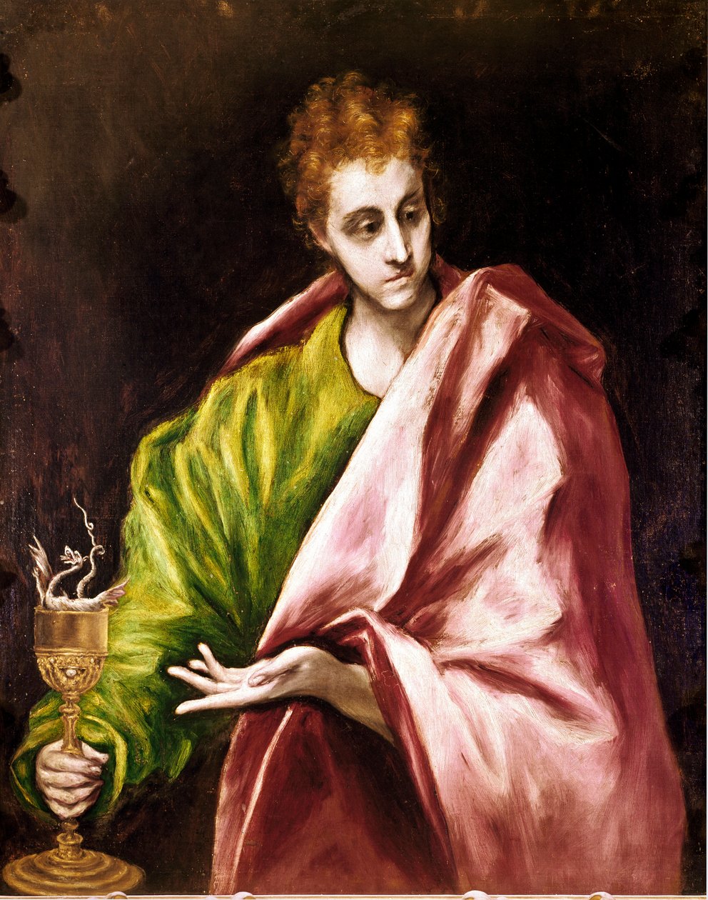 Apostolat for katedralen i Toledo: Apoteren Saint John the Evangelist. Maleri af Domenikos Theotokopoulos dit El Greco (1540-1614) af El Greco