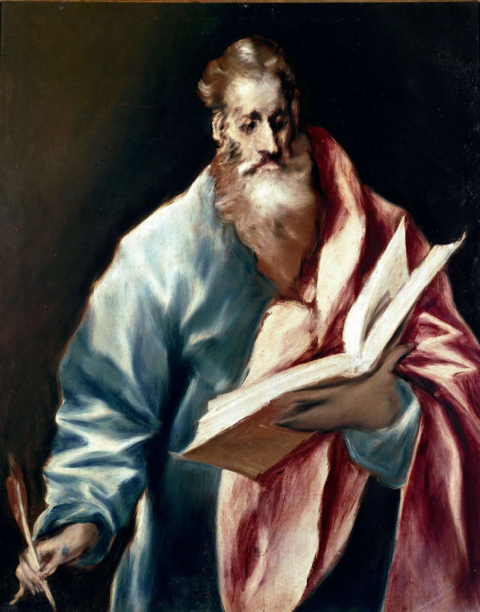 Aposter Sankt Matthæus. Maleri af Domenikos Theotokopoulos højre El Greco (1540-1614) af El Greco
