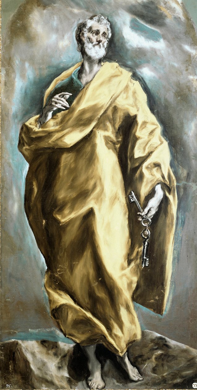 Sankt Peter apostlen. Maleri af Domenikos Theotokopoulos dit El Greco (1540-1614) af El Greco