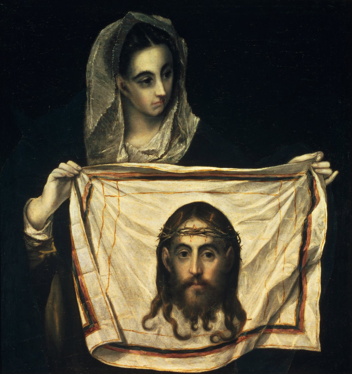 St. Veronica med det hellige ligklæde af El Greco