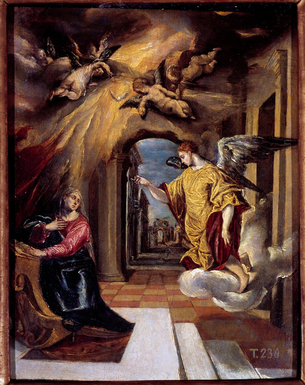 Bebudelsesmaleriet af Domenikos Theotokopoulos Dit El Greco (1540-1614) af El Greco