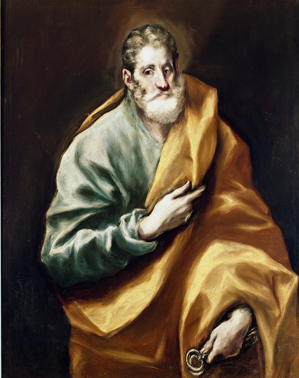 Apoteren Sankt Peter. Maleri af Domenikos Theotokopoulos dit El Greco (1540-1614) af El Greco