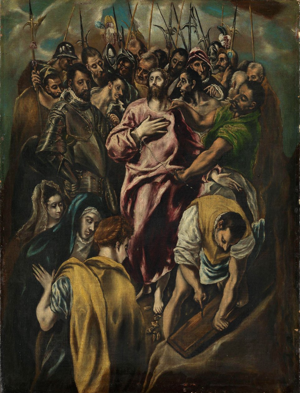 The Disrobing of Christ, ca. 1600 (olie på lærred) af El Greco