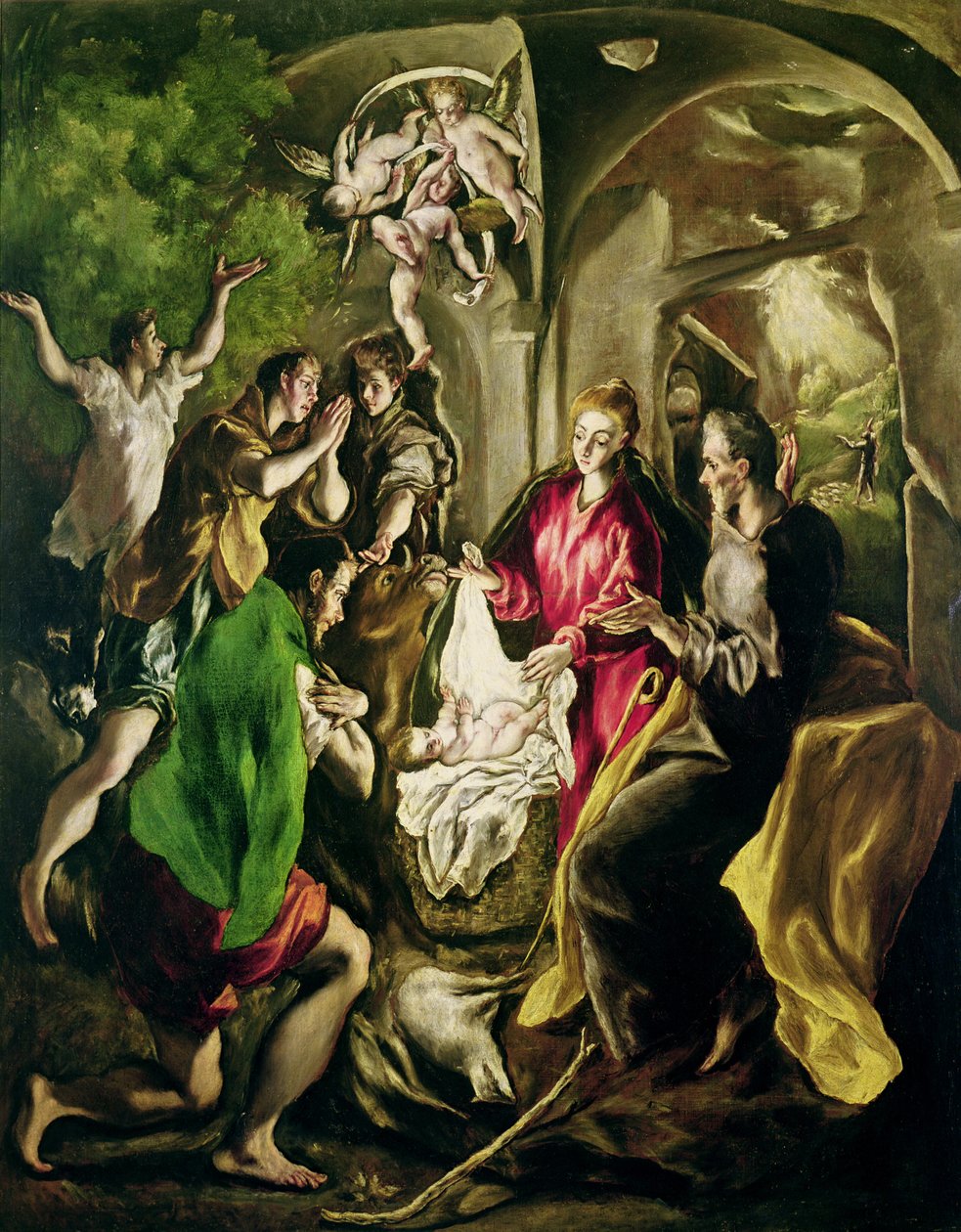 Hyrdernes tilbedelse, 1603-05 af El Greco