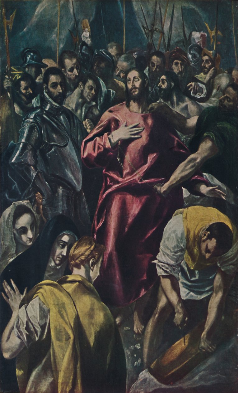 Espolio Entkleidung Christi., Disrobing of Christ, c1577-1579, 1938 af El Greco