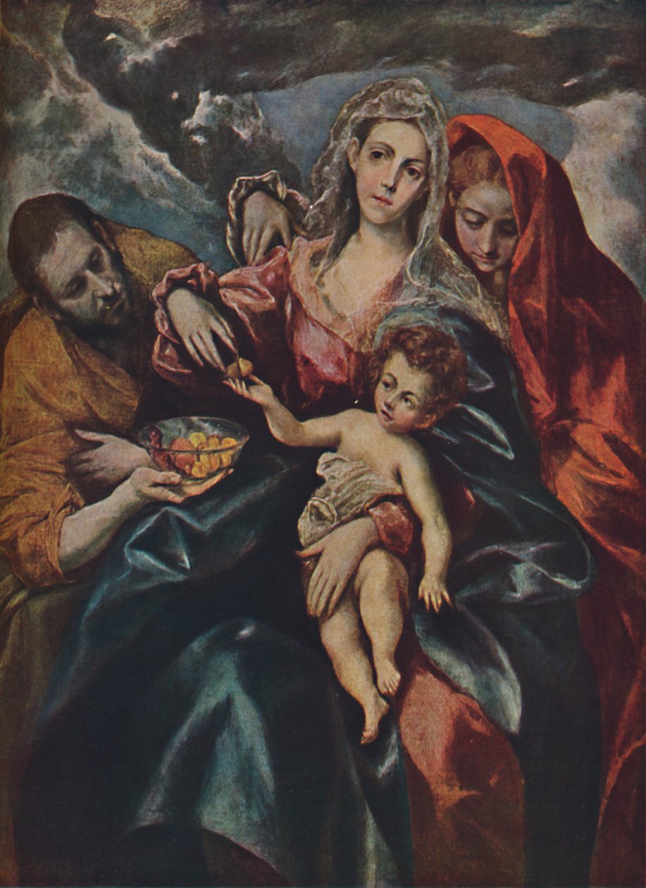 Heilige Familie, Den hellige familie, c1590, 1938 af El Greco