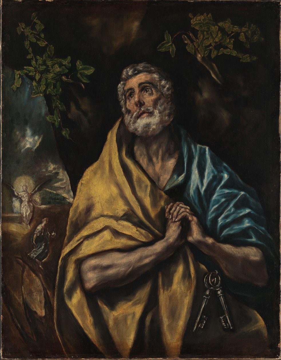 Norsk bokmål:  Den angrende Peter Sankt Peters tårer af El Greco