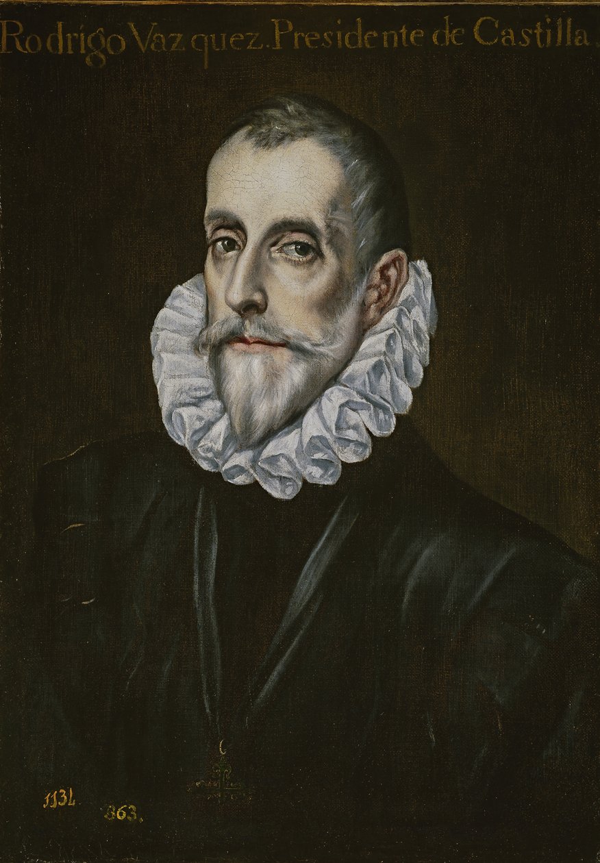 Portræt af Rodrigo Vázquez de Arce, første tredjedel af det 17. århundrede. af El Greco