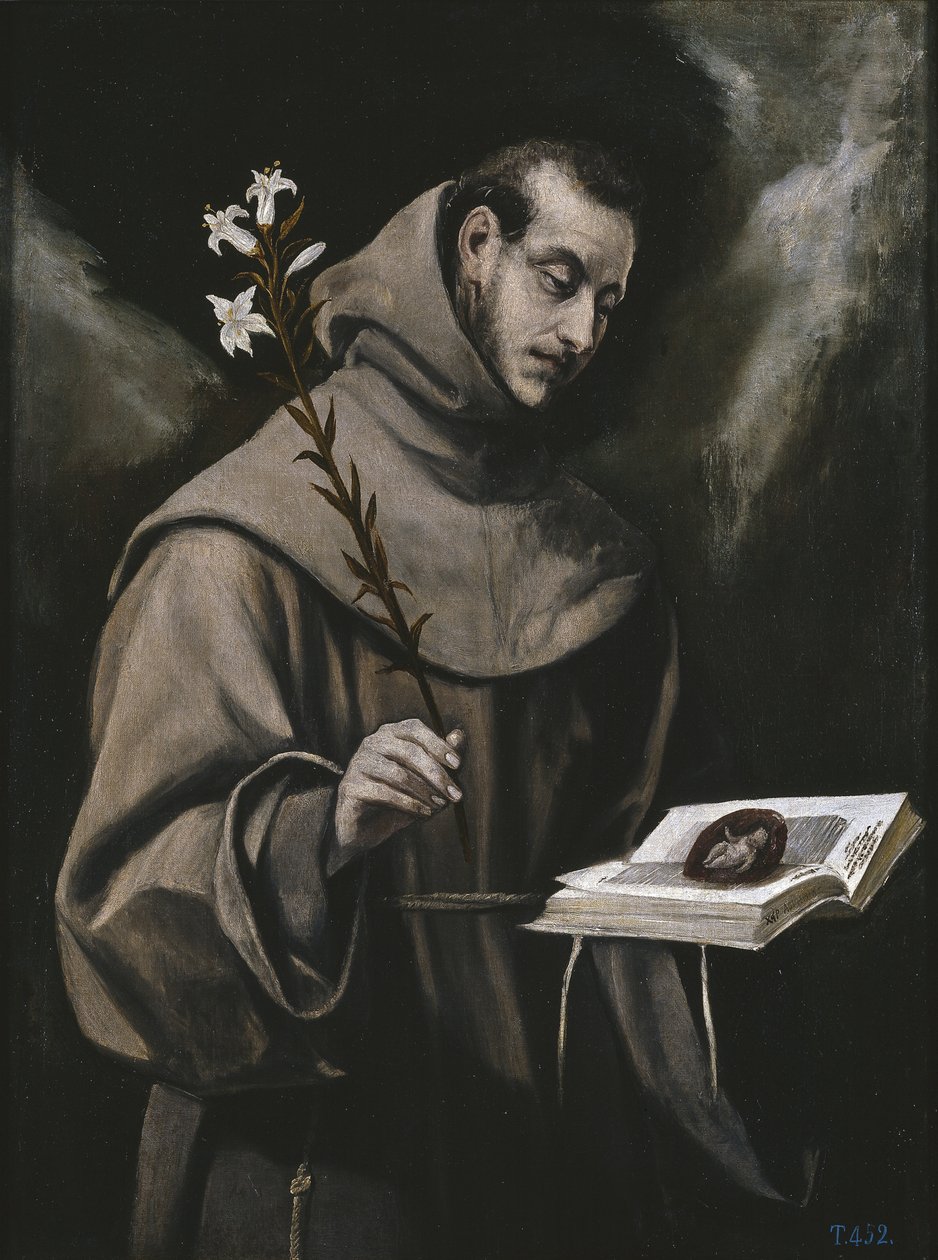Sankt Antonius af Padua, ca. 1580 af El Greco