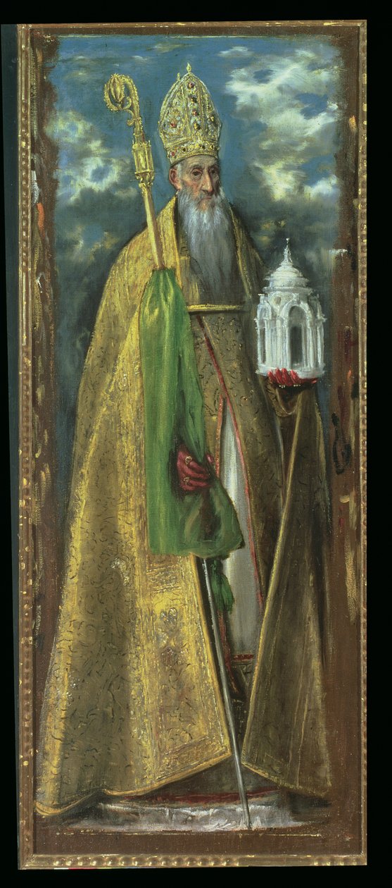 Sankt Augustin af Hippo (354-430) 1590 af El Greco