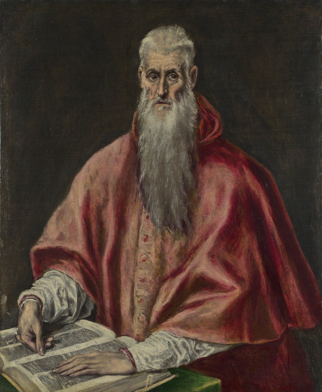 Sankt Hieronymus som kardinal, 15901600 af El Greco