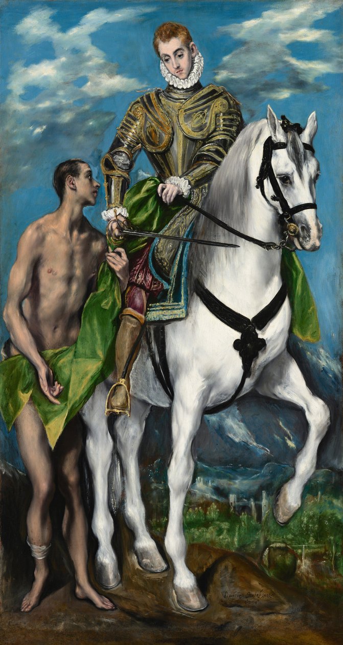 Sankt Martin og tiggeren af El Greco
