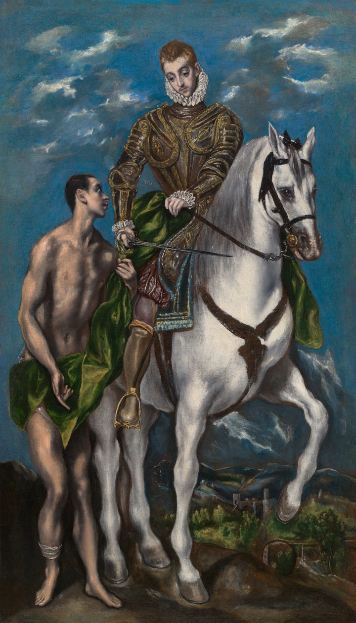 Sankt Martin und der Bettler af El Greco