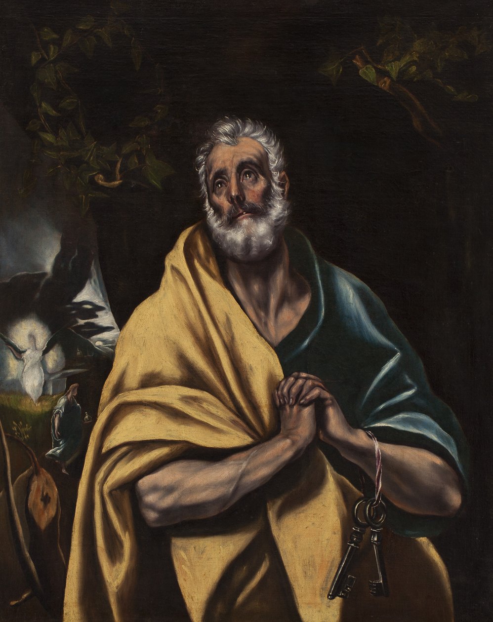 På spansk:  Las lágrimas de San Pedro Sankt Peters tårer af El Greco
