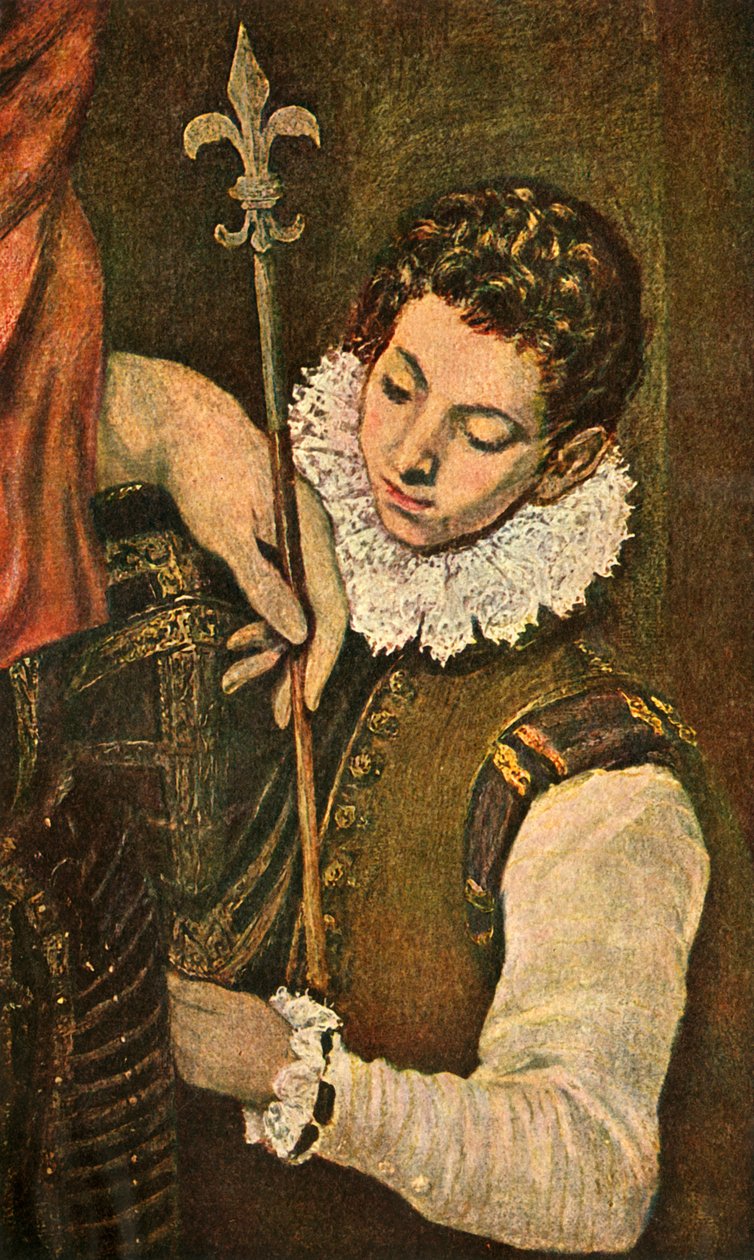 St. Louis af Frankrig eller St. Ferdinand af Castilla, c1586-1590, 1938 af El Greco
