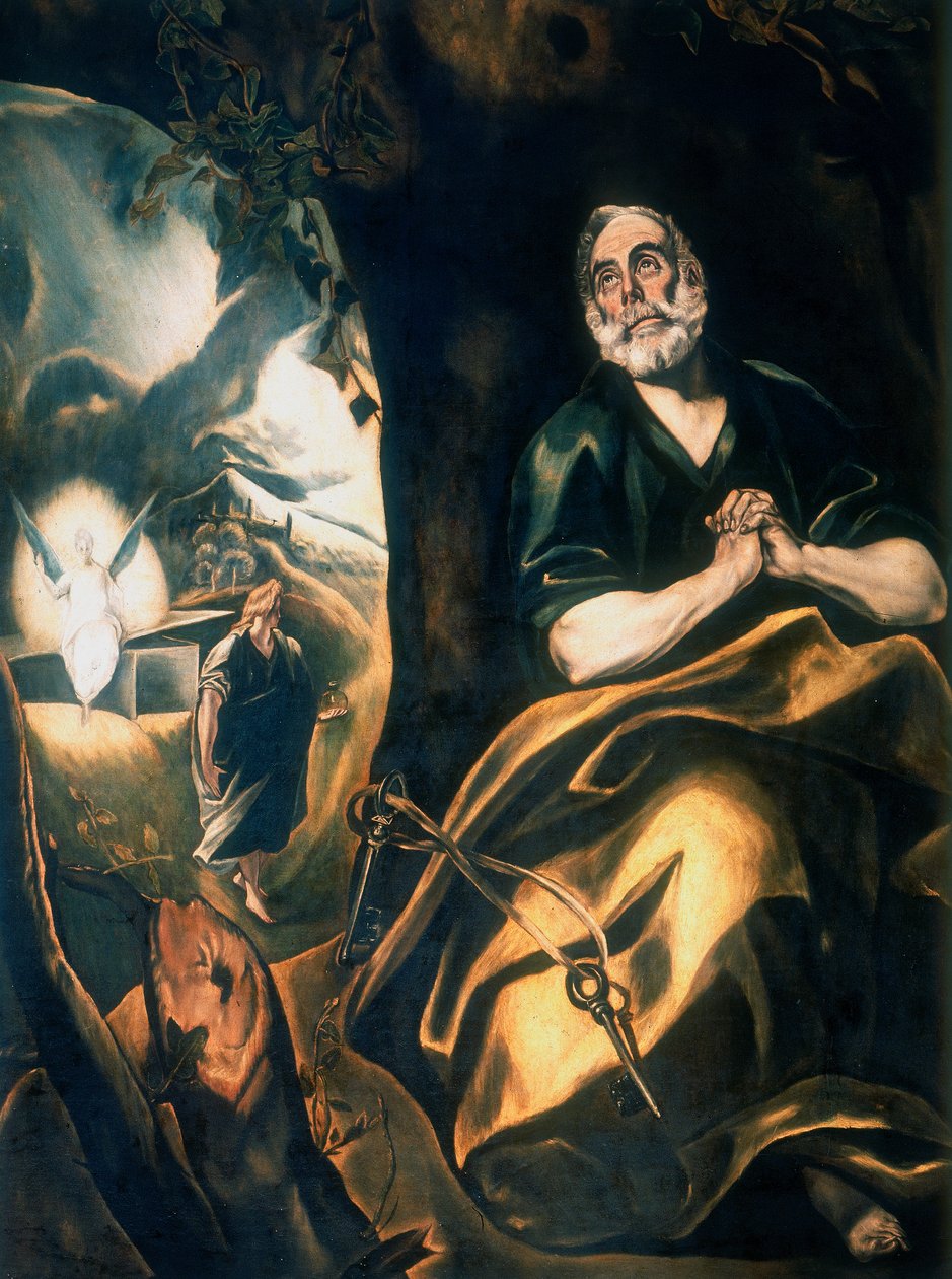St Peters Tears, c1561-1614 af El Greco