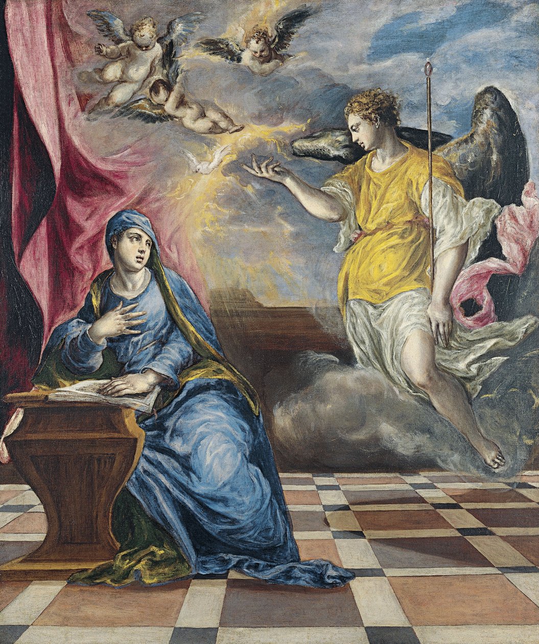Bebudelsen, ca 1576 af El Greco