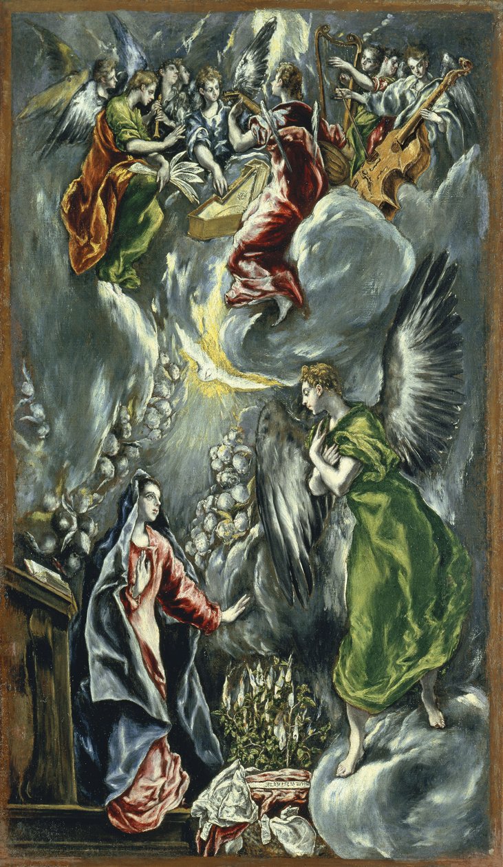 Bebudelsen, ca 1596-1600 af El Greco
