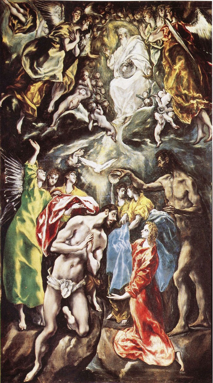 Kristi dåb af El Greco