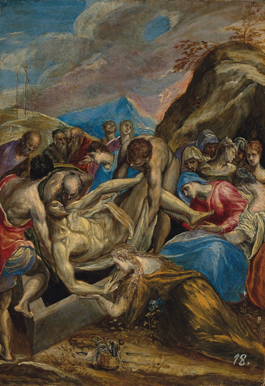 Kristi begravelse af El Greco