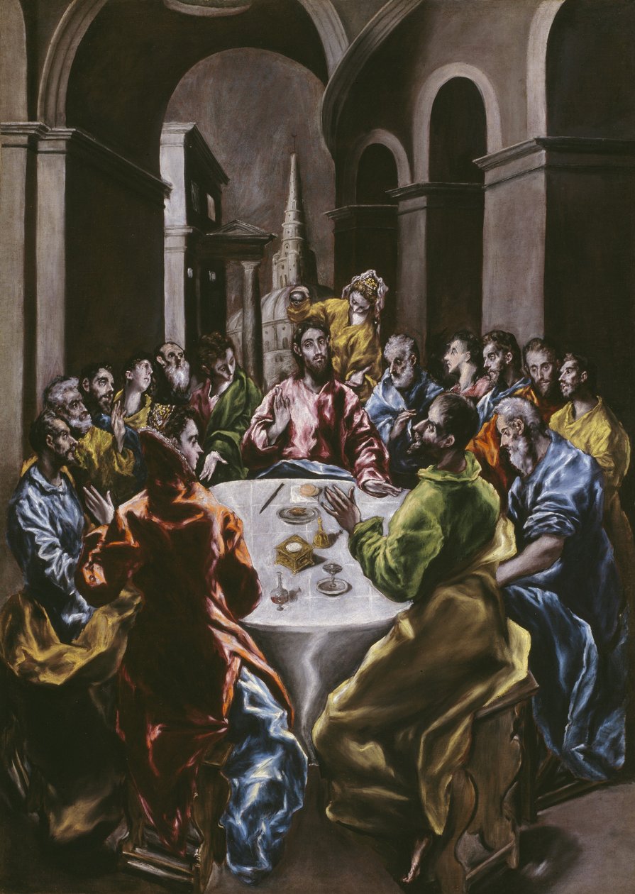 Festen i Simons Hus, 1608-14 af El Greco