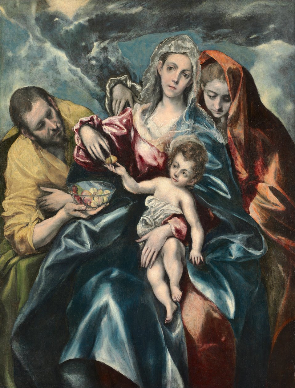 Den hellige familie med Maria Magdalena, ca. 1590-1595. af El Greco