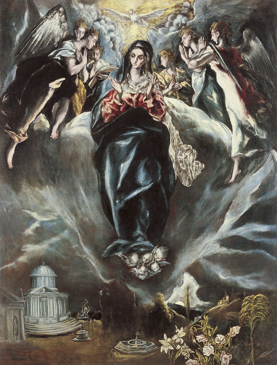 Den ubesmittede undfangelse, ca. 1608-1614 af El Greco