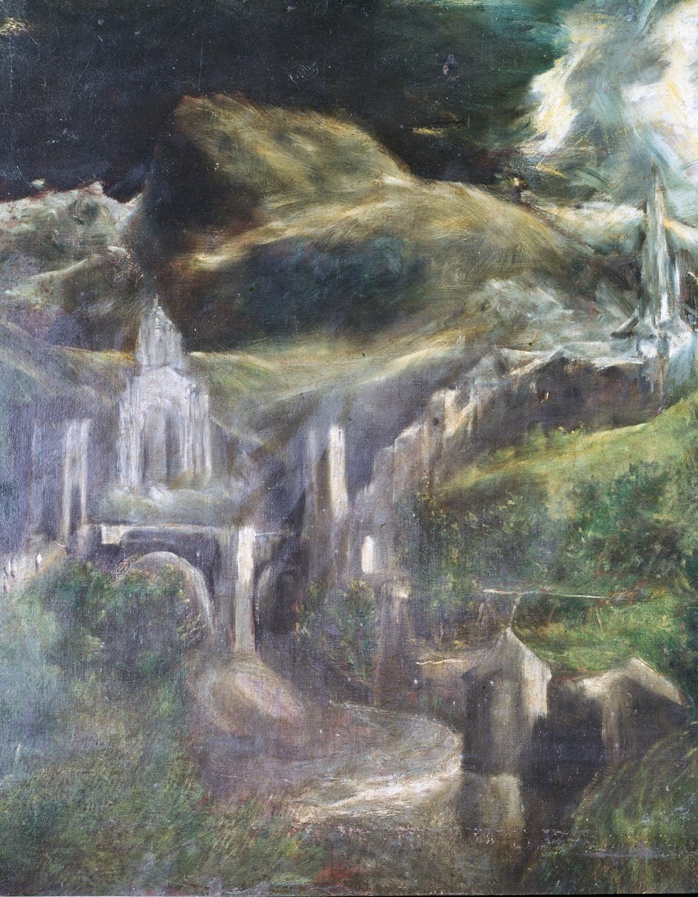 Den ubesmittede undfangelse detalje af Toledo 1607-13 olie på lærred se 90015 af El Greco
