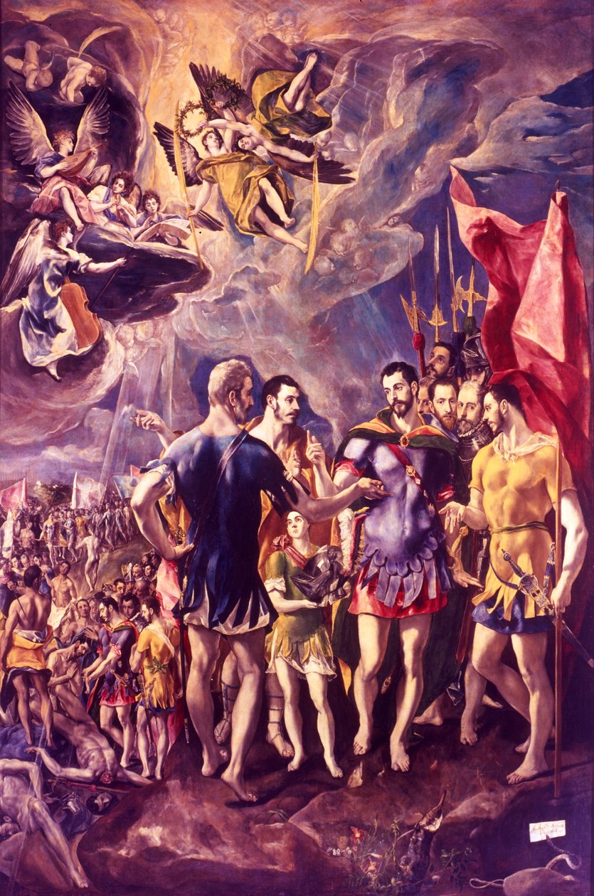 The Martyrium of St Maurice, 286 c1580-1581 af El Greco