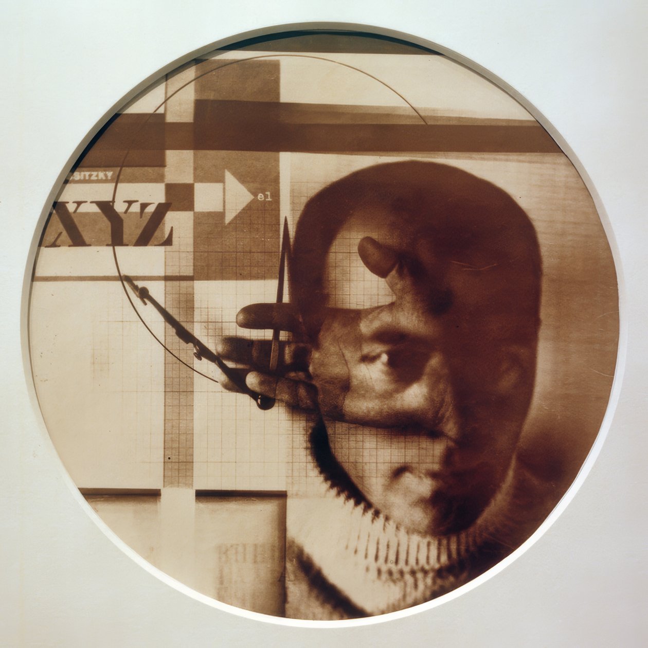 Selvportræt af Eliezer Markowich Lissitzky