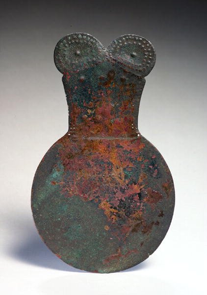 Spejl, fra Marlik, det nordvestlige Iran, ca. 1400 f.Kr. (bronze) af Elamite