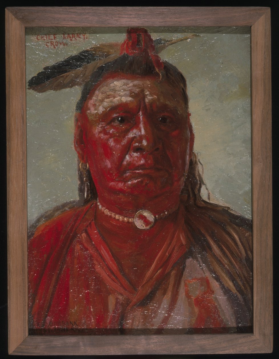 Chief Larny (olie på lærred) af Elbridge Ayer Burbank