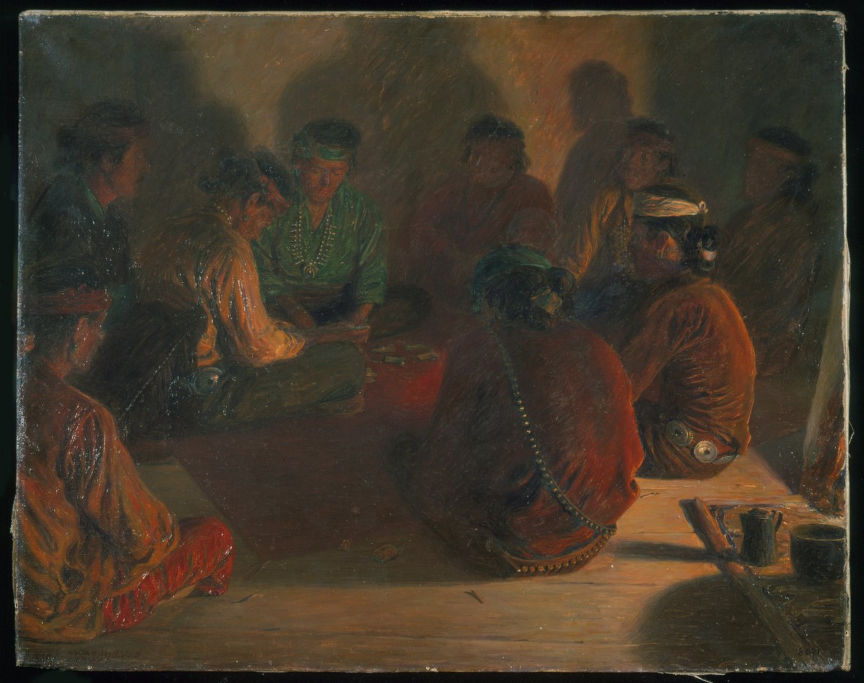 Navajo kortspillere af Elbridge Ayer Burbank