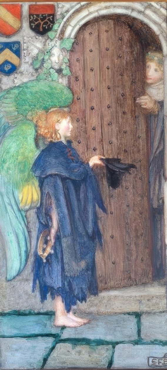 Engel ved døren af Eleanor Fortescue Brickdale