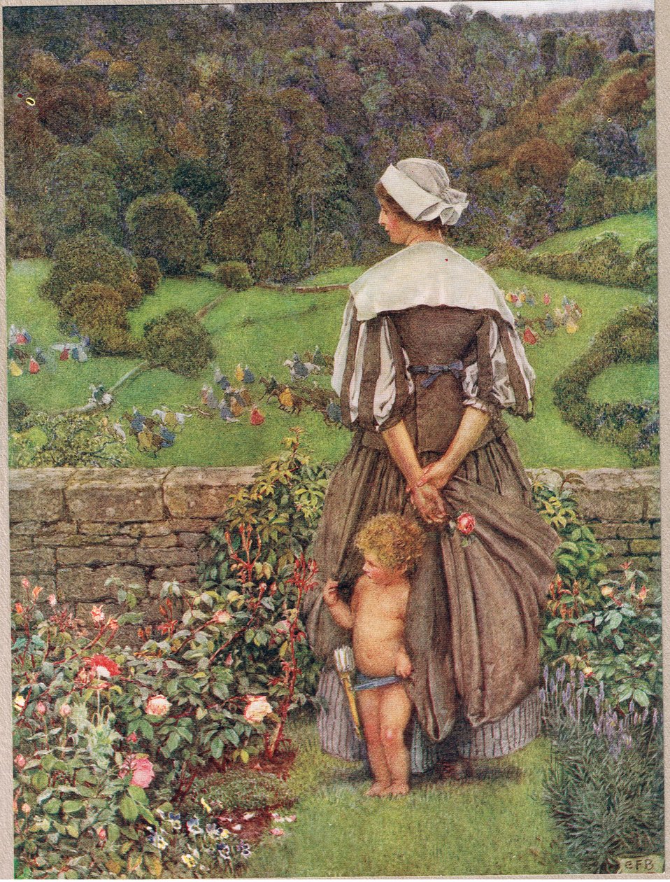 A Hue and a cry after Cupid, illustration fra 