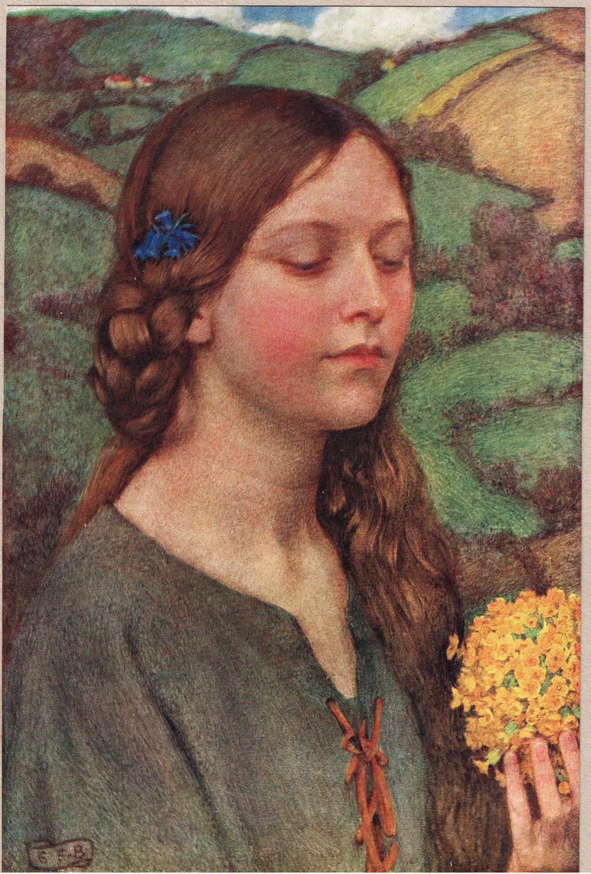 Buket blomster, illustration fra 