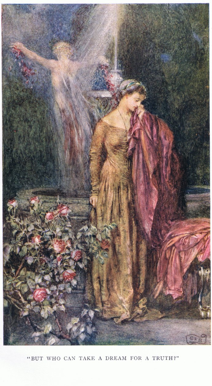 "Men hvem kan tage en drøm for en sandhed" af Eleanor Fortescue Brickdale