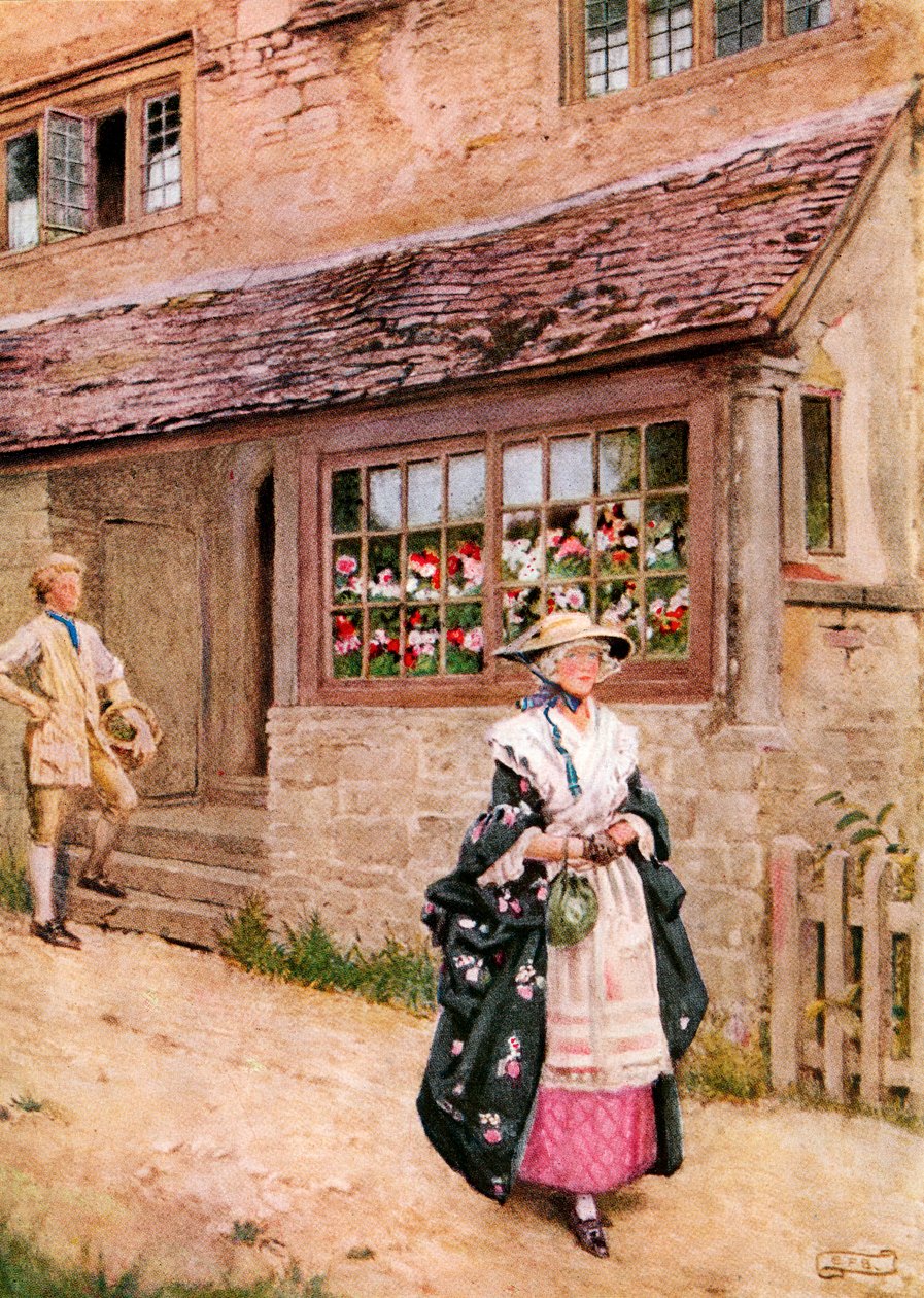 Illustration til digtet O Saw Ye Bonnie Lesley af Burns, fra bogen 