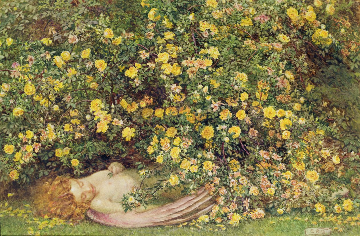 June is Dead (akvarel på papir) af Eleanor Fortescue Brickdale