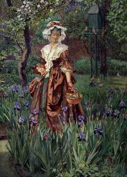 Madame Placid (akvarel på papir) af Eleanor Fortescue Brickdale